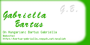 gabriella bartus business card